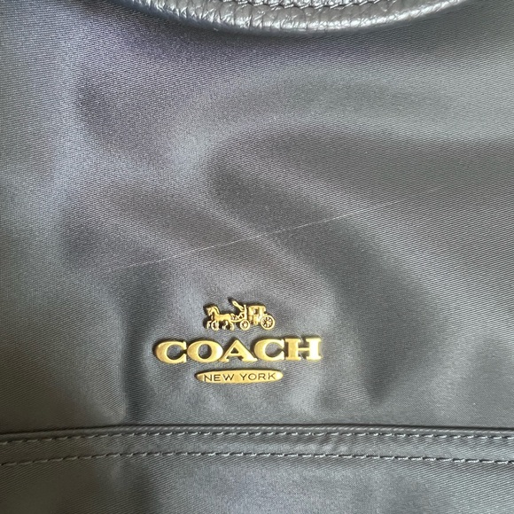 Coach Nylon Cargo Tote Navy Blue - Picture 10 of 11